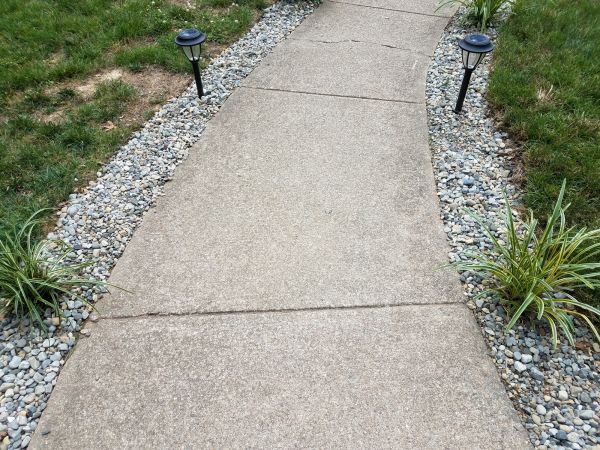Cement Path Construction in Wexford